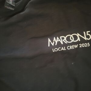 MAROON FIVE ROADIE SHIRT Gildan Black Heavy Cotton T-Shirt Xl New